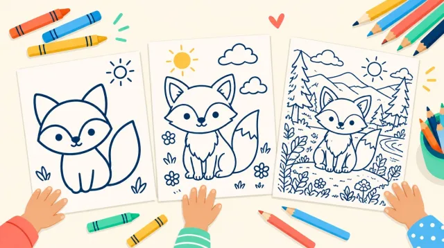 How to Choose Coloring Pages for Your Child's Age (2 to 10 Years)