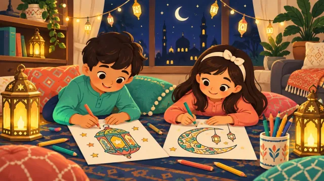 Ramadan Coloring Activities for Kids to Bring the Spirit Home